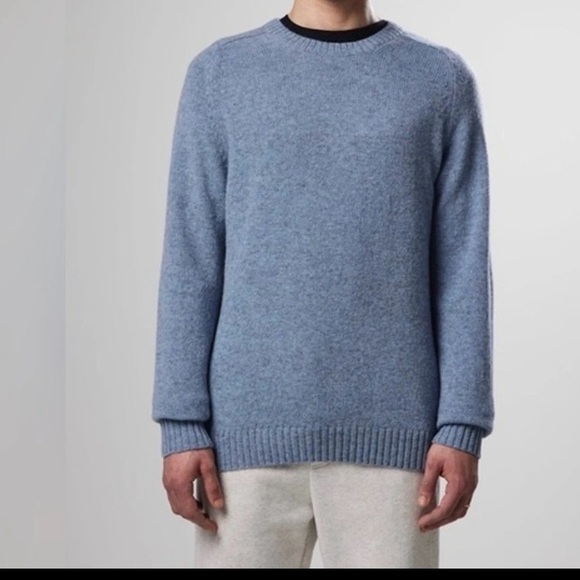 NN07 Other - NNO7 No Nationality NATHAN 100% Pure New WOOL SWEATER Light Blue Size XL